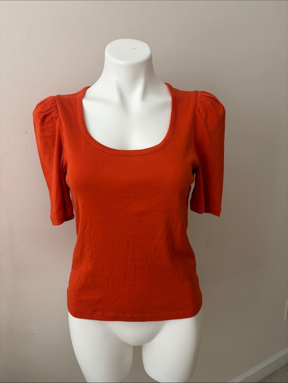 Madewell Puff-Sleeve Scoopneck Tee